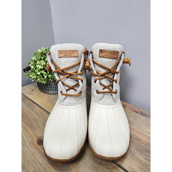 SPERRY Women's Saltwater Wool Blend Rubber Duck Boot Size 9 - Picture 7 of 12